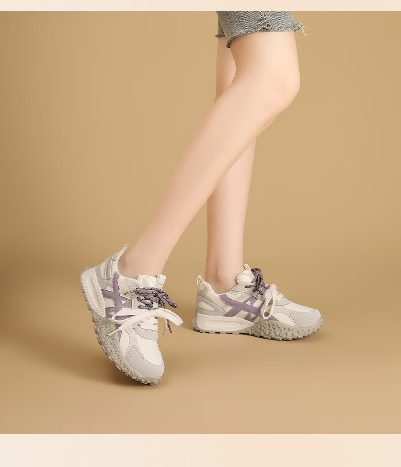 DAPHNE Women's Height Increasing Shoes 2026 New Spring Fashion Casual Thick Sole Breathable Sports Training Shoes 9