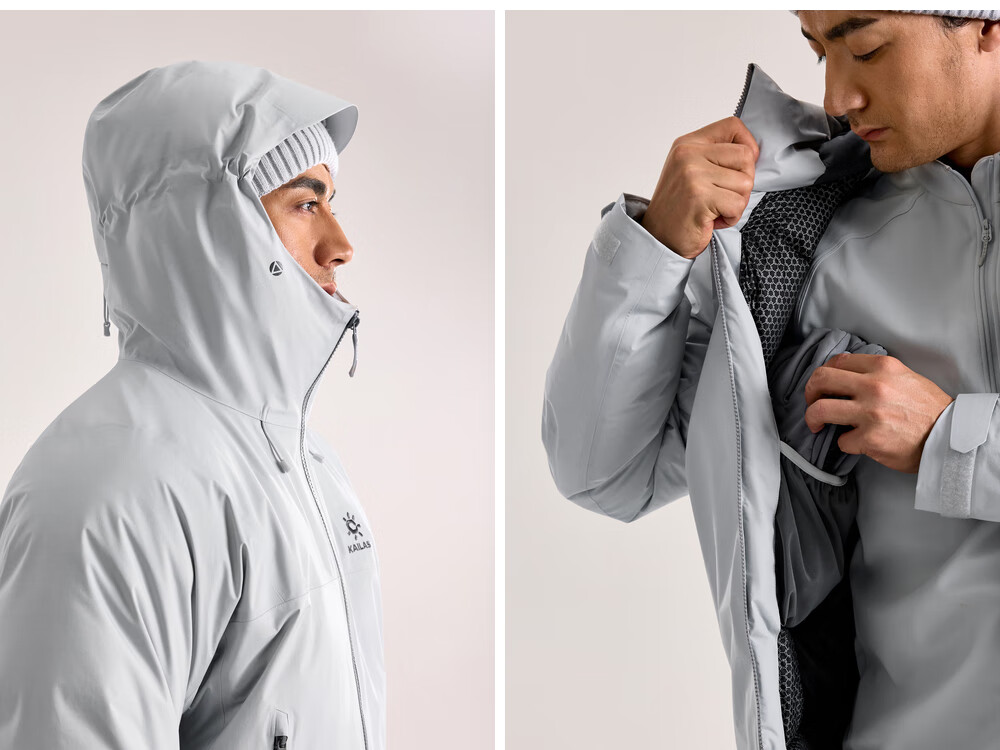 KAILAS Men's 700 Fill Power Goose Down Graphene Insulated FLT 3L Hard Shell Winter Goose Down Jacket 7
