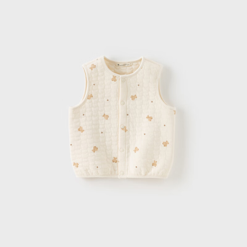 DAVE & BELLA Kids Quilted Vest Boys Class A Antibacterial Mite-Resistant Vest Girls Autumn Winter Sleeveless Jacket