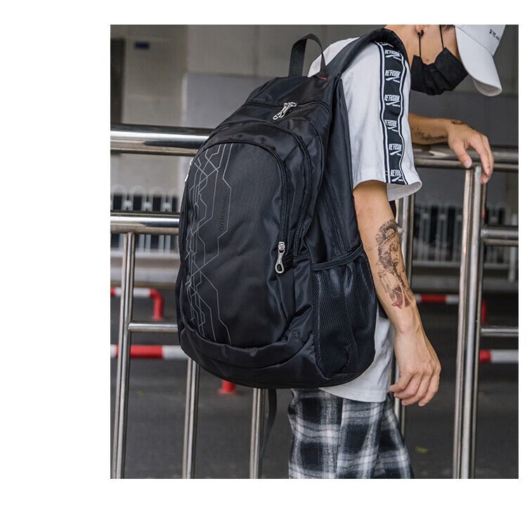 Huili Backpack for Men, Students' Schoolbag for Middle School And High School, Large Capacity Travel Bag for College Students, Casual Laptop Bag for Wome 9