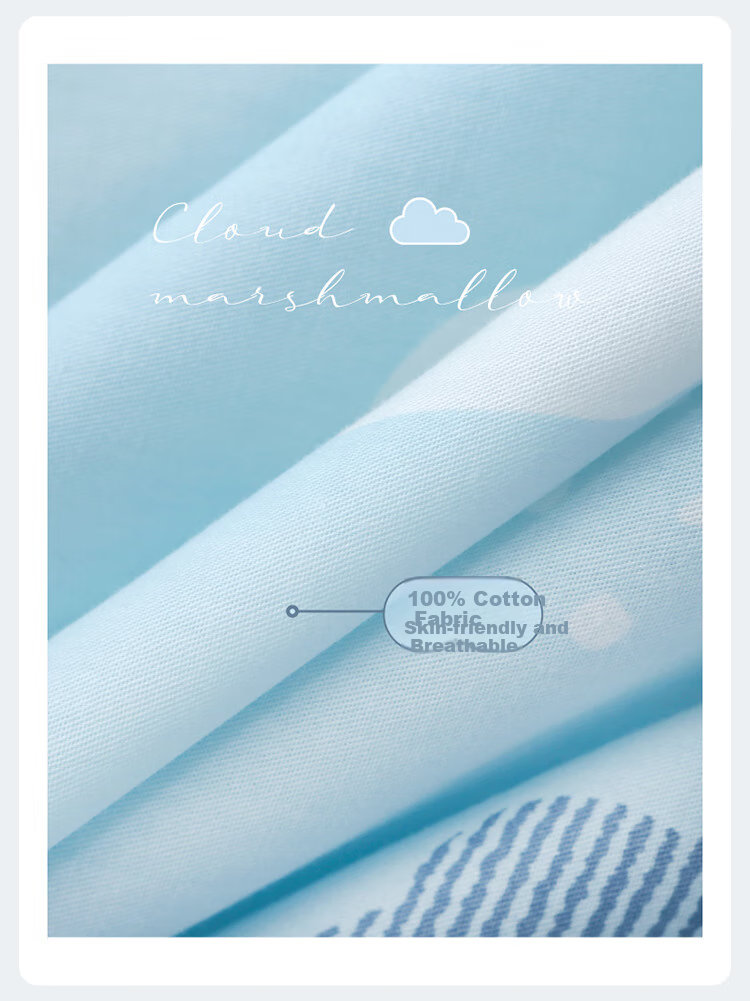 Dohia Pure Cotton Duvet Cover Single Piece, Double Bed Linen All-Season Pure Cotton Quilt Cover Duvet Insert for 1.8m Bed 230*229cm 8