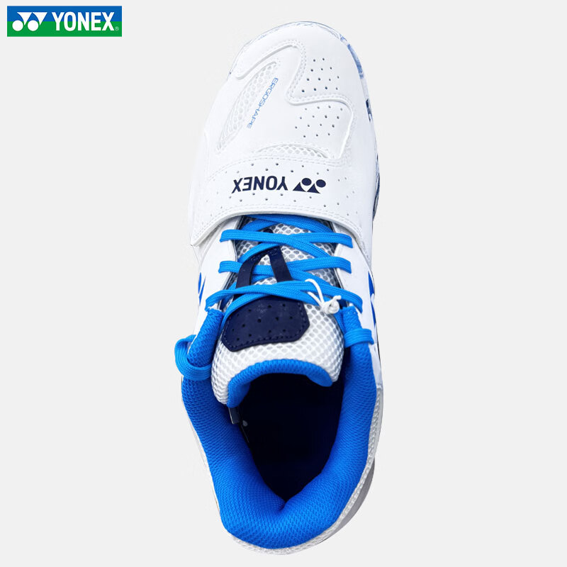 YONEX Badminton Shoes Spring Summer Professional Competition Training Cushioning Breathable Sports Shoes SHB520WCR White Blue Size 43 3