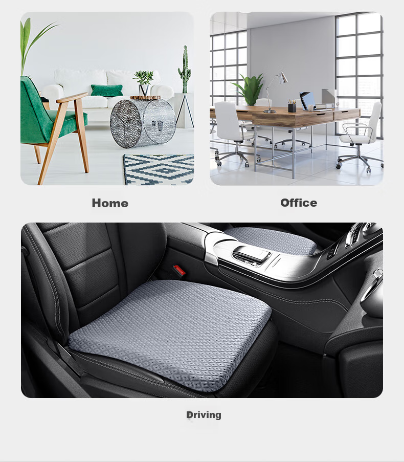 GREAT LIFE Car Seat Cushion, All-Season Universal Seat Pad, Driver's Memory Foam, Four-Season Ventilated And Breathable, Office Butt Cushion, Chair Pad 12