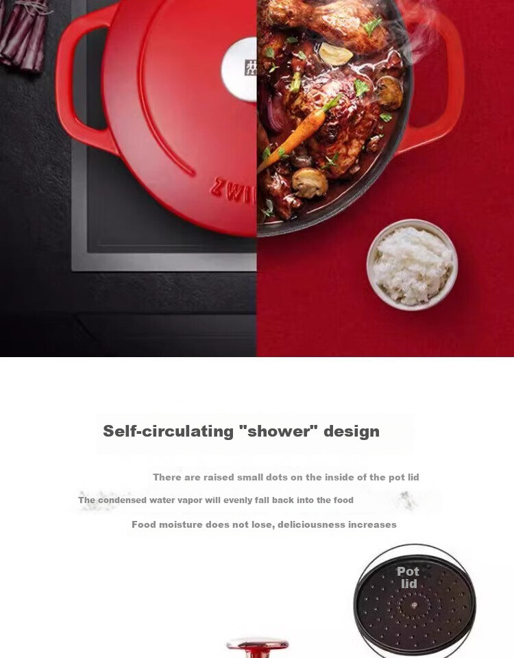 ZWILLING Flagship Kitchenware Set: Iron Wok, Non-Stick Pan, Frying Pan, Soup Pot, Steamer, Enamel Pot, Upgraded SILVER Silver-Luster Iron Wok Family Set of 6 Pieces 12