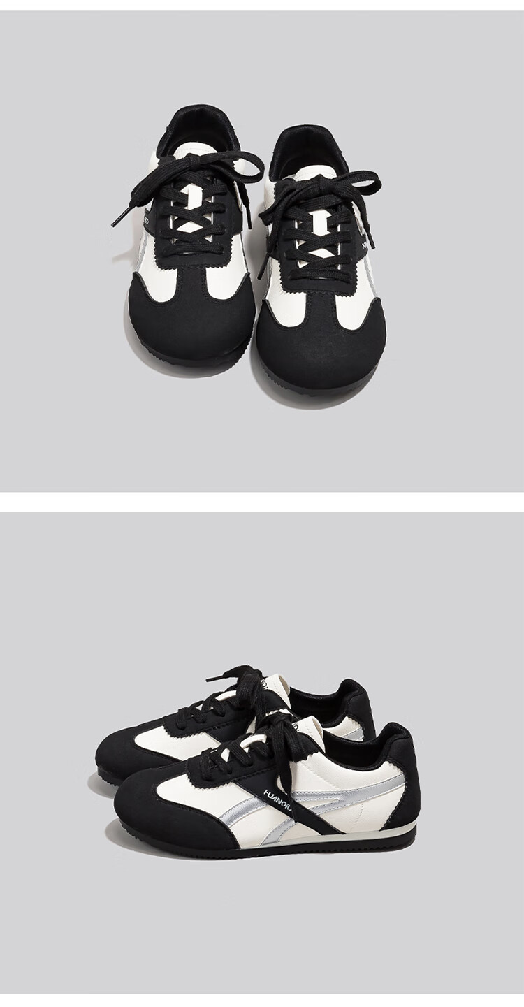 Global Black German Training Shoes Niche Design Casual Sneakers 2026 Spring New Campus Versatile Lightweight Women's Shoes 15