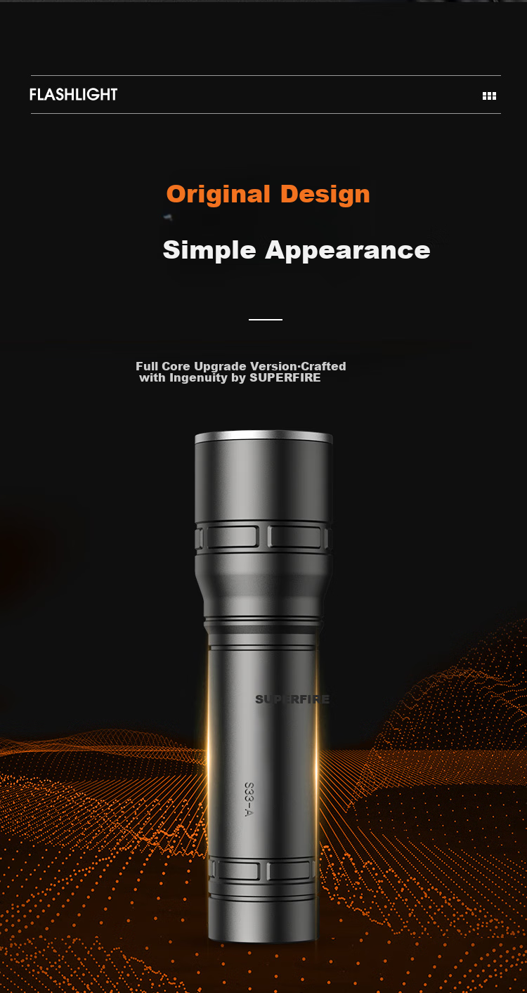 SupFire Flashlight, Fixed Focus, High Brightness, Long Battery Life, Long-Range Illumination, Compact, Portable, Household Rechargeable Lighting, Outdoor Emergency Light 8