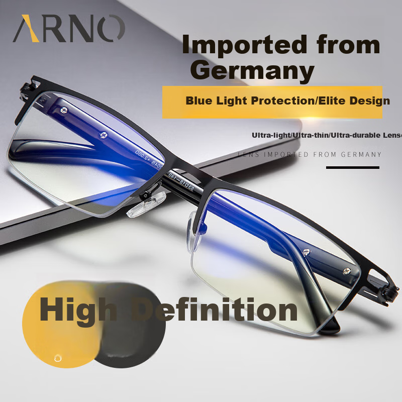 ARNO FOCUS ON YOUR EYES Reading Glasses for Men And Women, Anti-Blue Light, German Imported Ultra-Light High Definition Bifocal Reading Glasses A1028 150 Degrees