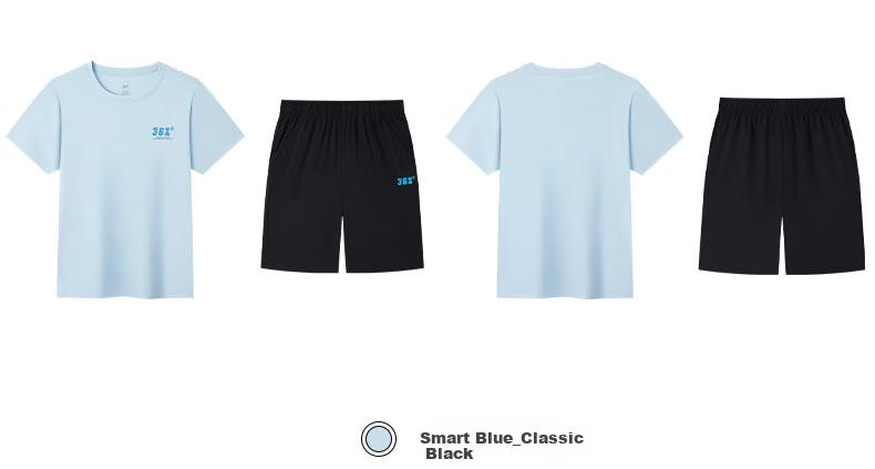 361° Children's Clothing, Kids' Summer Set for Boys And Girls, Elastic Breathable Quick-Dry Sports Knit Set, White 140 12