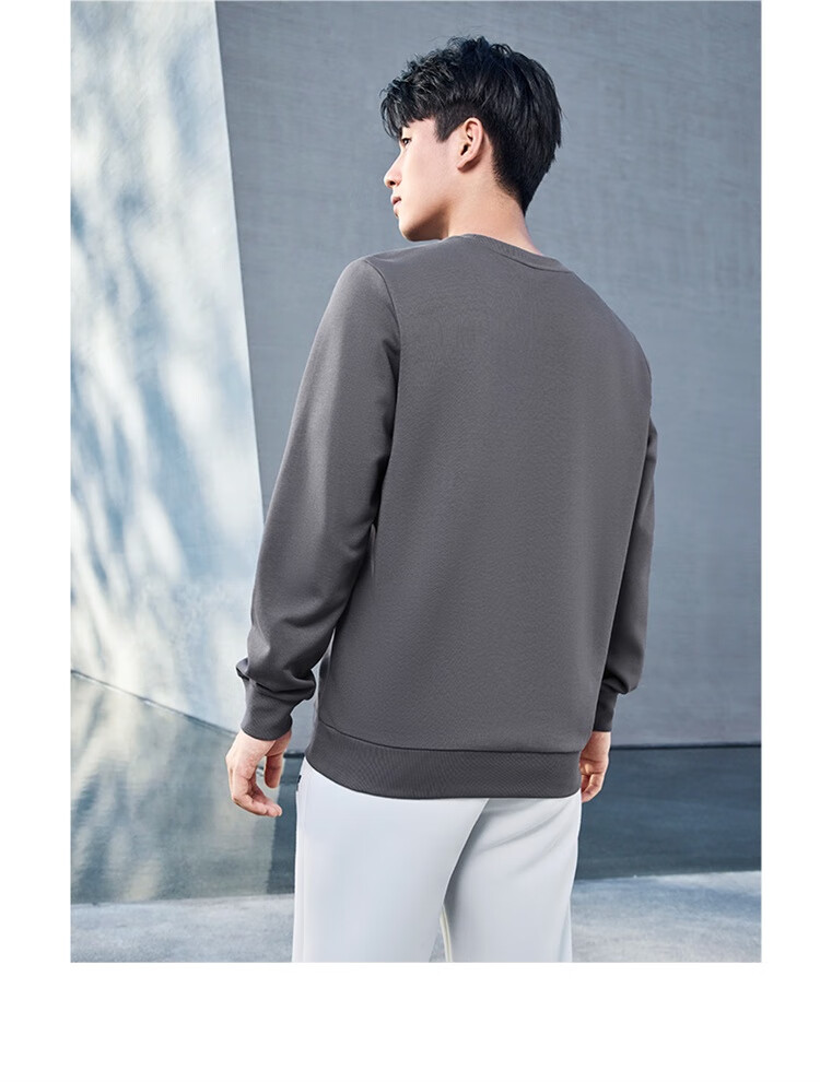 Xtep Men's Sports Hoodie Fashionable Versatile Outdoor Pullover Trendy Student Sweatshirt 12