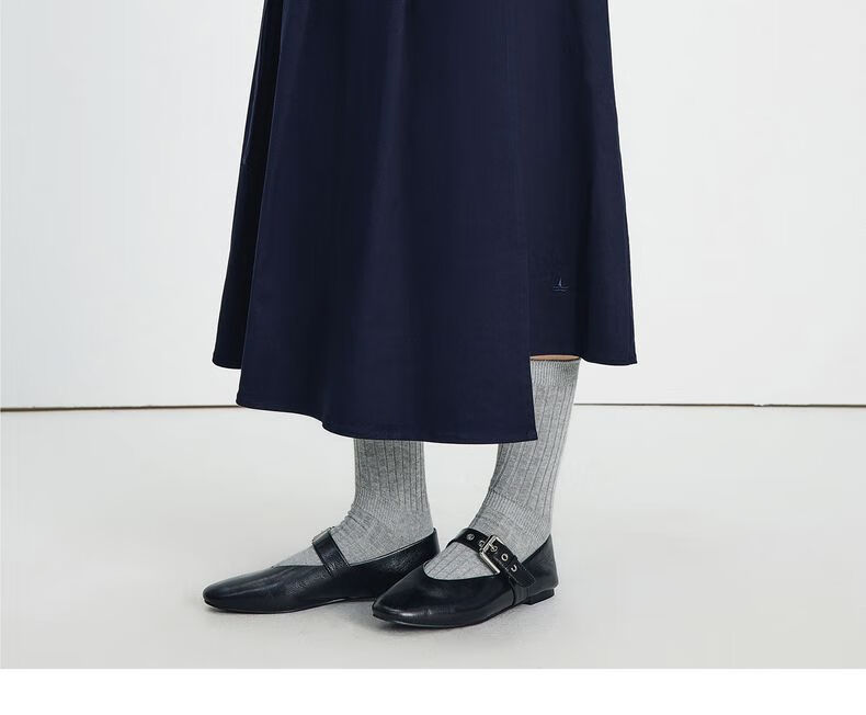 Navikail Italian Small Sailboat Women's 2025 New Belted A-Line Midi Skirt Commuter 2332875507 15