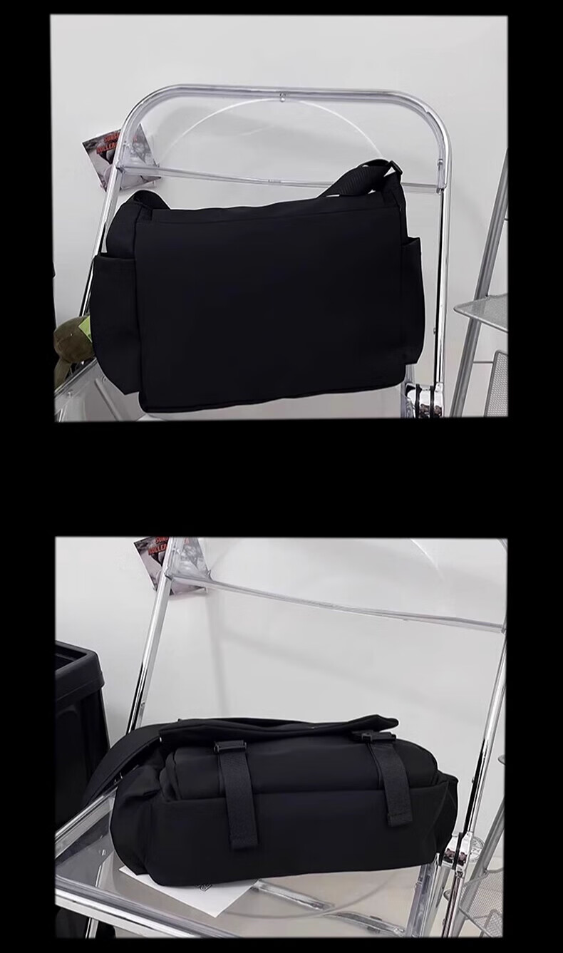 Huili Canvas Shoulder Bag for Men, 2025 New Style, Portable Large Capacity Commuter Casual Crossbody Bag for Me 18