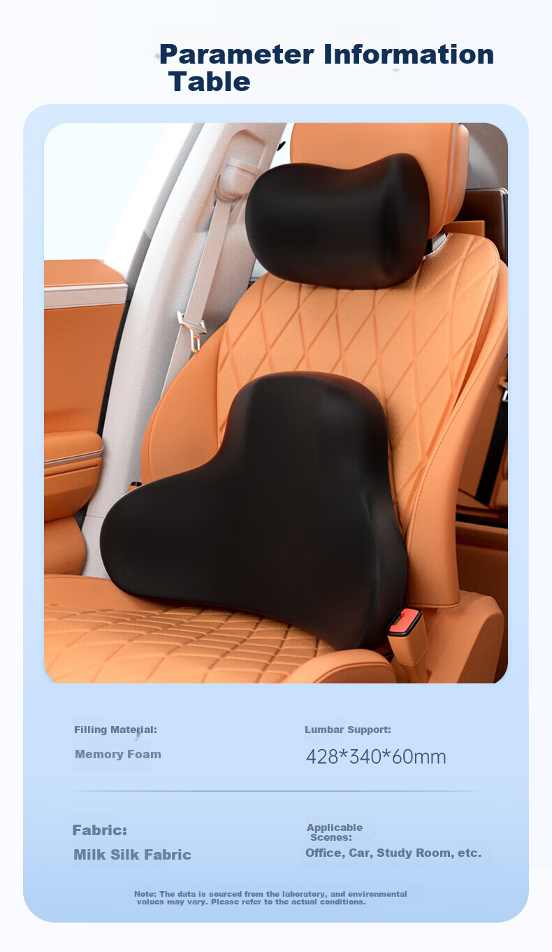 J.Sir Car Lumbar Support Cushion, Waist Protection Pad, Office Chair Backrest, Car Seat Cushion, Driving Back Support, Waist Pillow 5