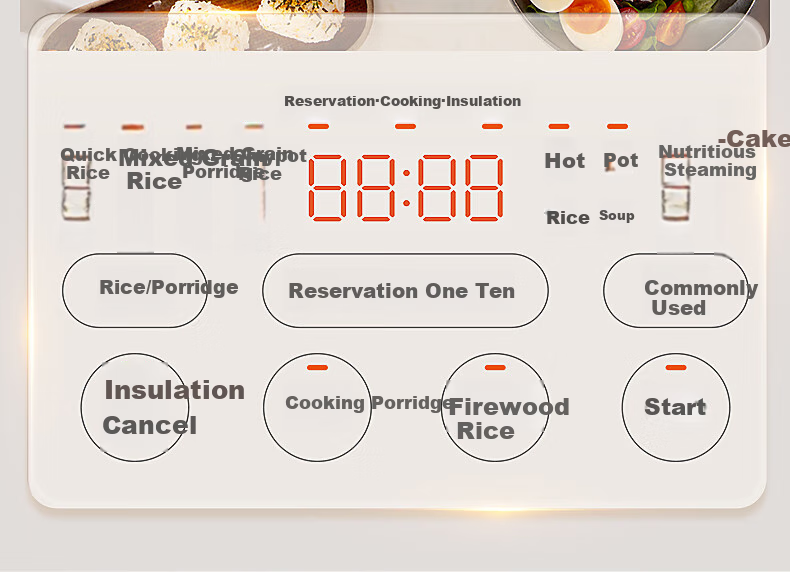 SUPOR Rice Cooker, 4-5 Person Large Capacity, 4L IH Heating Thick Pot, Wood-Fired Rice, Home Use for Porridge And Rice Cooking, Steaming And Boiling All-In Multifunctional Smart Micro-Pressure Electric Rice Cooker SF40HC1866 12