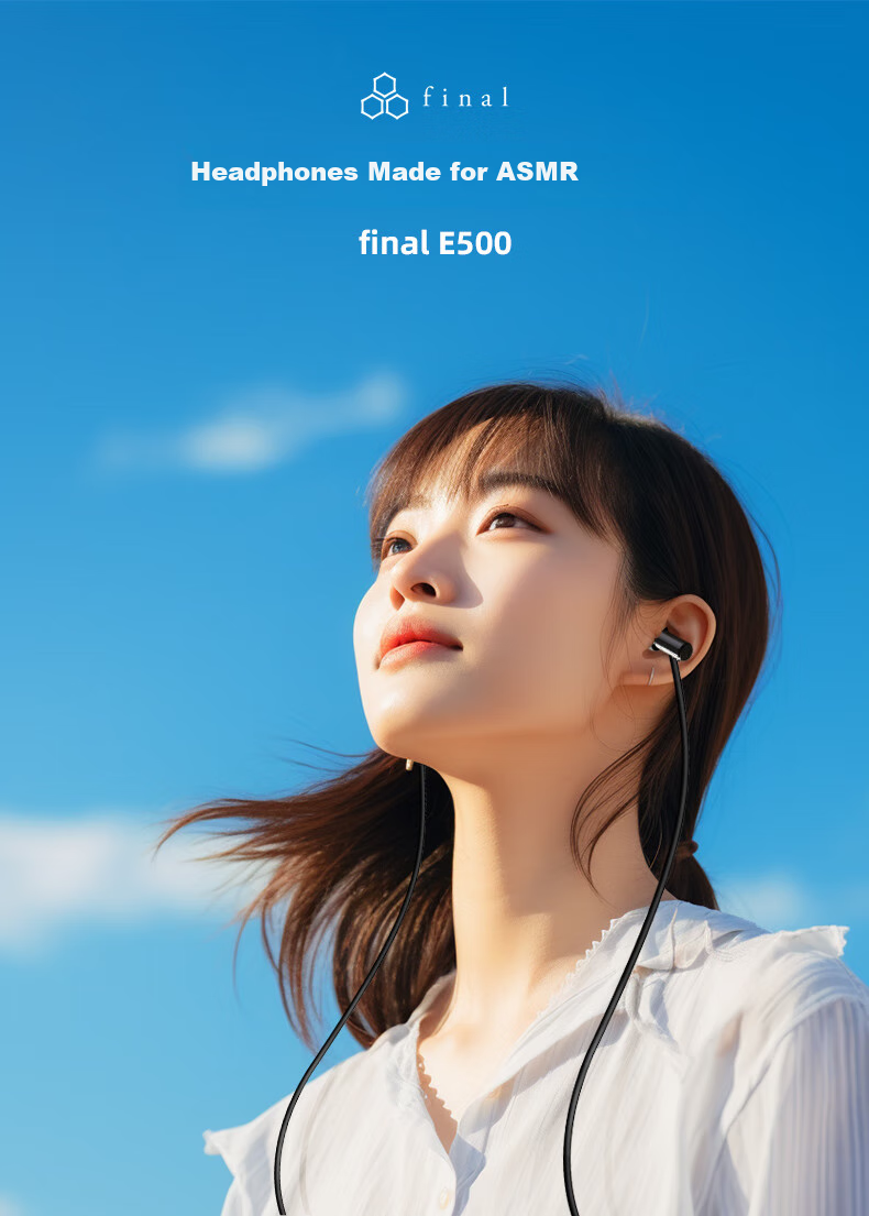 FINAL E500 ASMR Sleep Headphones with Accurate Positioning, 3D Surround Sound Effect 1