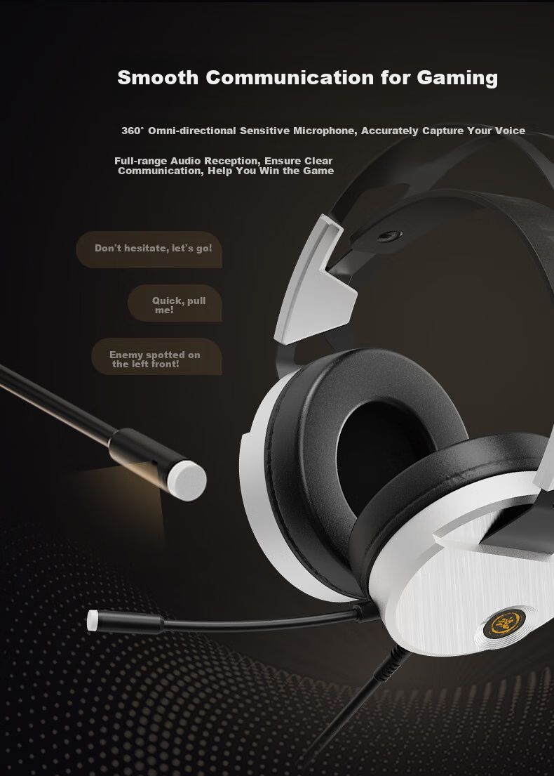 MECHREVO Gaming Headset with Microphone, USB Virtual 7.1 Channel, Wired Computer Noise-Cancelling Headphones, for CSGO, Valorant, PUBG, Delta Force, Headset 3