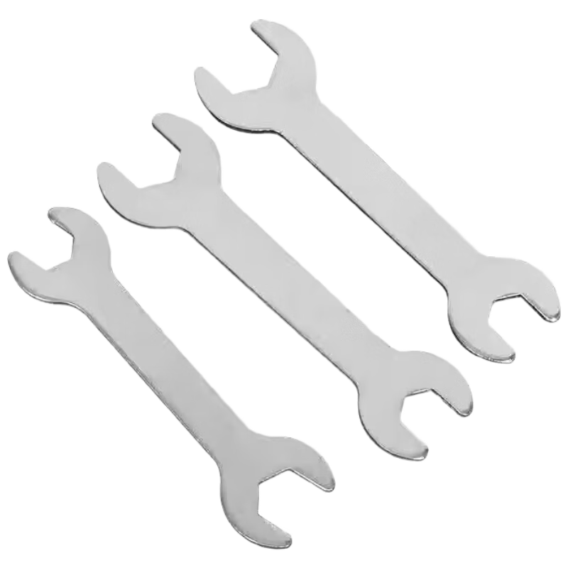 Lekali Open-End Wrench Set Mini Stamped Fork Hex Key Household Simple 7-Piece Tool Kit