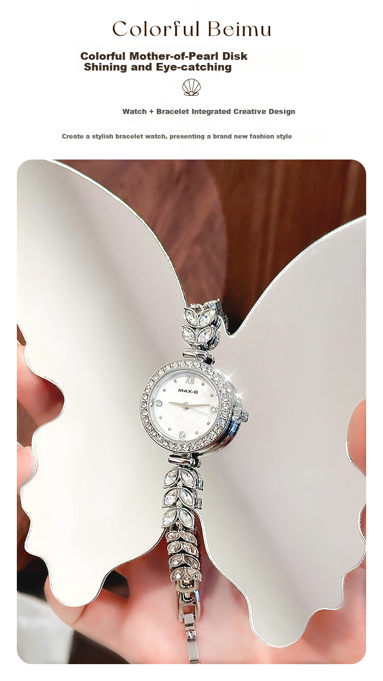 MAX-G Mermaid Watch for Women, Light Luxury Small Dial, Anniversary Gift for Girlfriend Or Wife, Birthday Present for Best Friend 3