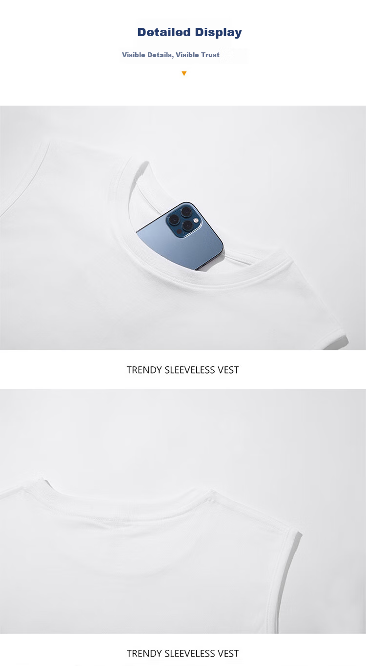 Nanjiren Men's Tank Top, Summer Pure Cotton Sleeveless Sports Basketball Large Size Vest, Trendy Loose-Fitting Fitness Top for Me 9