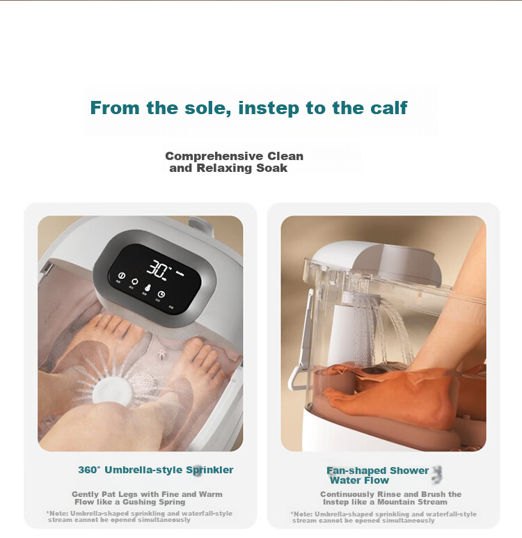 PHILIPS [Mid-Autumn Festival Gift] Small White Bucket Foot Soaking Tub, Fully Automatic Massage, Constant Temperature Heating, Smart Sterilization Foot Bath Basin for Home Use 3212F, Gift for Parents And Elders 2
