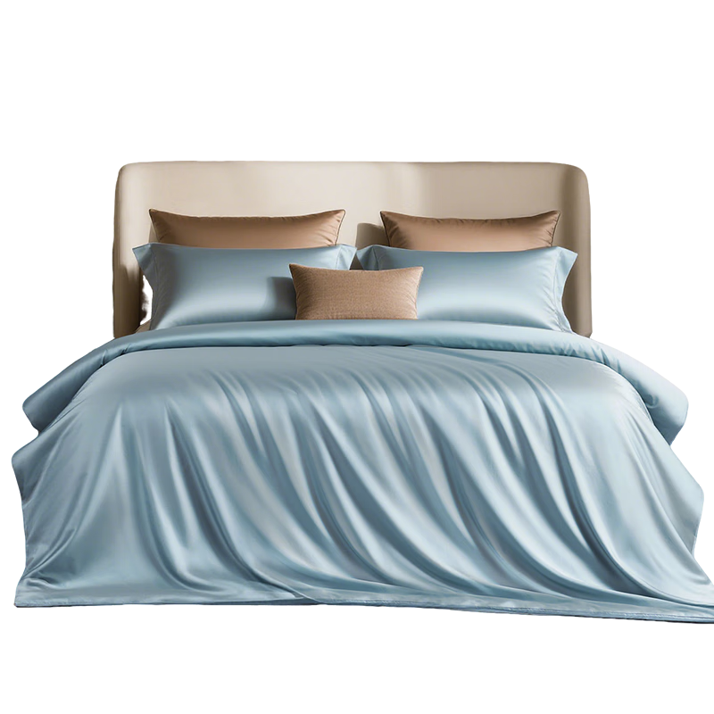 Bravo Fuan'nan Four-Piece Bedding Set, 100-Count Long-Staple Cotton Sateen, High-End Luxury Pure Cotton Bedding, 203*229cm