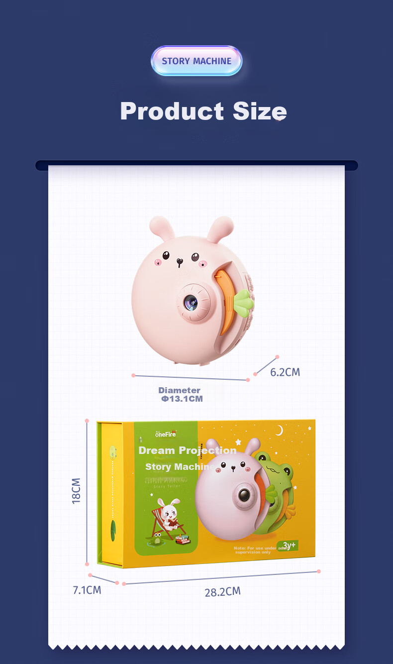 Kufire Children's Projector Story Machine, Birthday Gift for Girls Aged 3-6, Toy for Kids And Teens Aged 6-10, Present for Little Girls And Toddlers 23