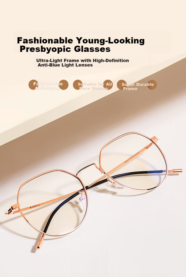 Mr. PuTian Reading Glasses for Men And Women, Anti-Blue Light, High Definition, Authentic, Fashionable, Youthful-Looking Presbyopic Glasses, 200 Degrees, for Ages 55-59 1