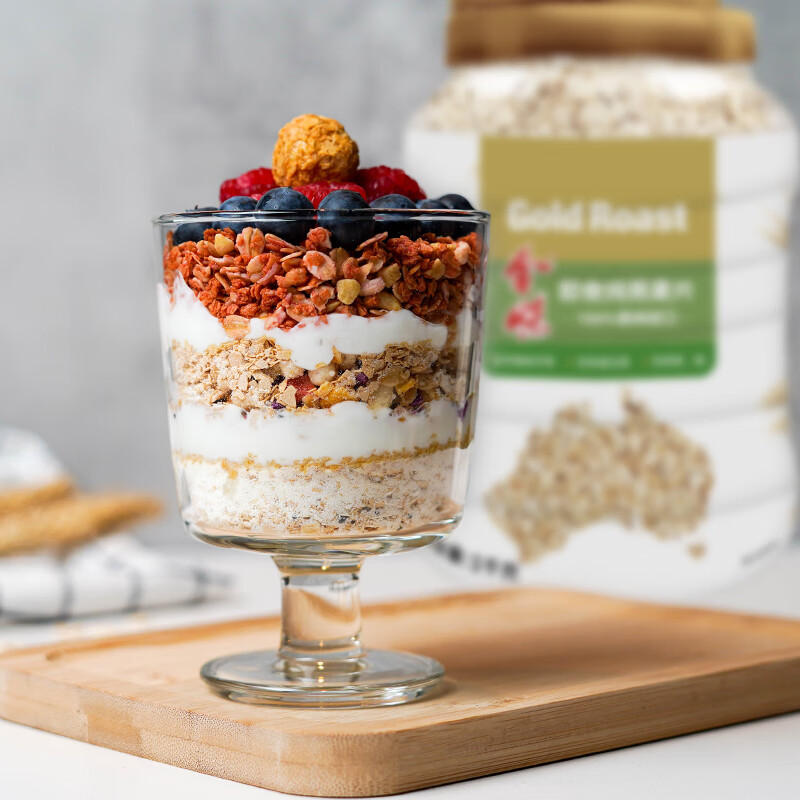 金味即食燕麦片1000克罐装 无添加蔗糖 早餐食品 冲饮谷物