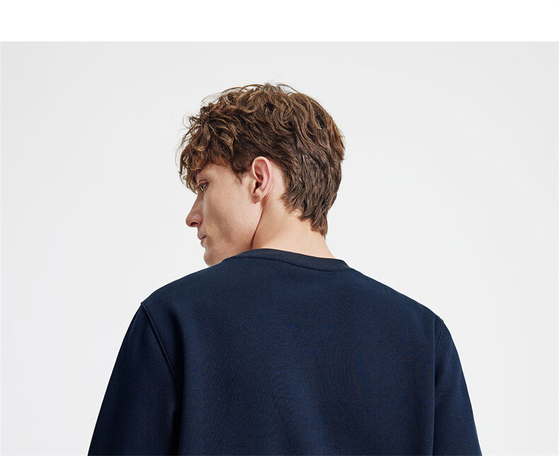 Navigare Small Sailboat Solid Basic Versatile Pullover Men's Fleece Lined Warm Sweatshirt 1135805301 11
