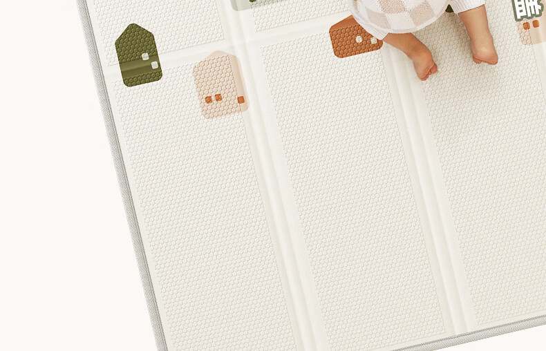 BG-BABYGO Little Green Core Foldable Baby Crawling Mat XPE Non-toxic Formaldehyde-free Anti-fall Home Floor Mat 34