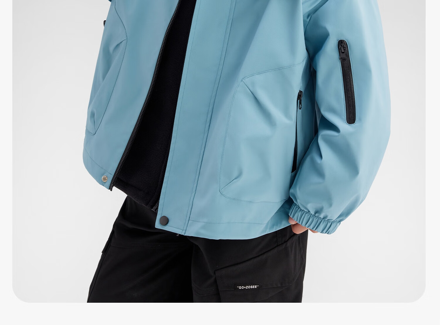 Zuo Xi Kids Children's Softshell Jacket 2025 New Autumn Boys Windproof Waterproof Coat Red 140 34