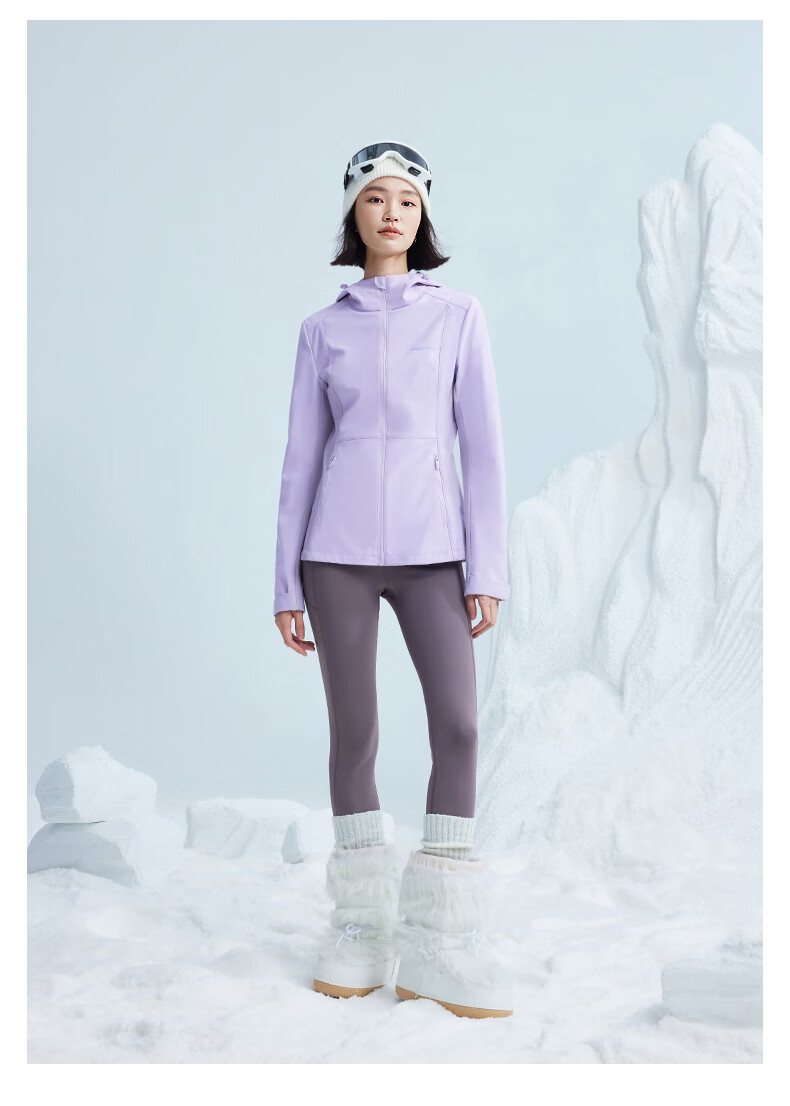 MOLY VIVI Slim-Fit Soft Shell Jacket for Women, Waist-Cinching Coat, Spring And Summer New Style Outdoor Windproof Waterproof Sports Hiking Wear, Magic Vivvi 19