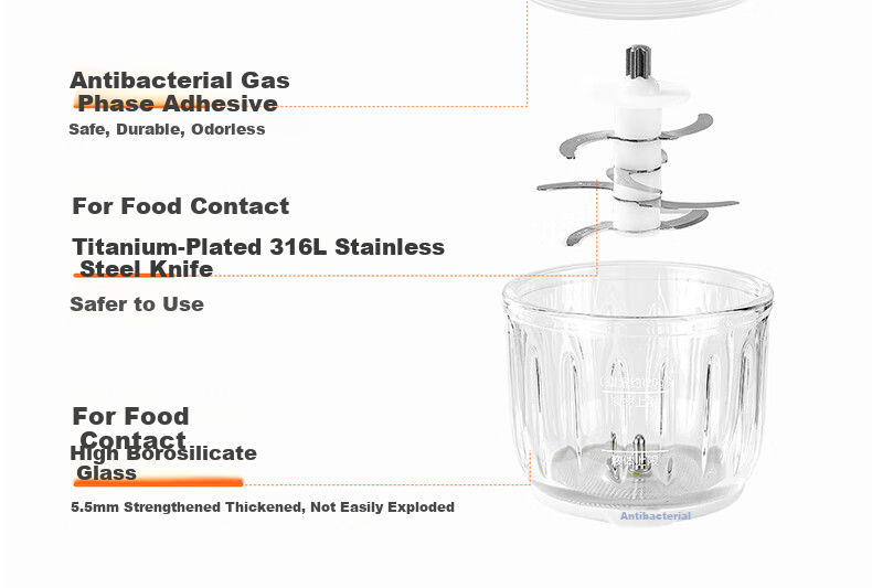 SUPOR Baby Food Processor, Puree Maker for Different Age Groups, Baby Food Preparation Machine, Baby Food Tool with 8 Blades And Single Cup, Single Blade, FB16A 17