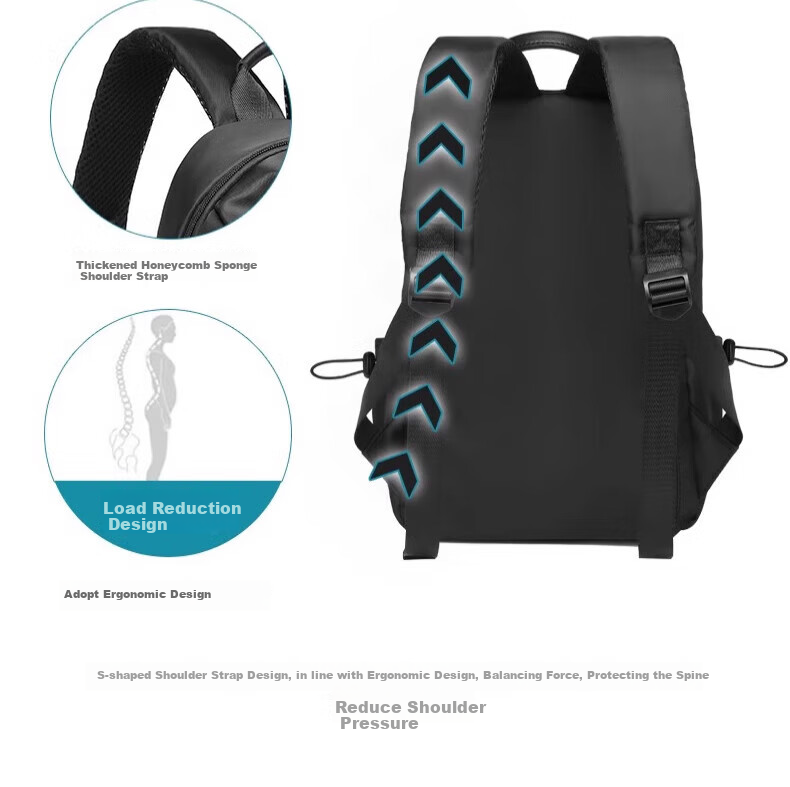 JEEP Backpack for Men, Lightweight Outdoor Hiking Bag, Casual Commuter Backpack for College Students, Portable Short-Trip Travel Bag 8