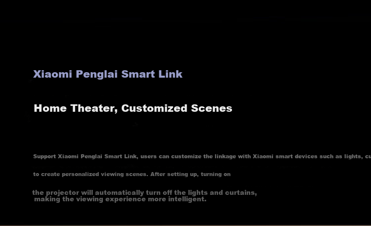 MI Laser Projector, 3 4K Resolution, Pure Tri-Color Laser Light Source, MI Pengpai Smart Home Theater All-In Cloud Platform, First-Class Energy Efficiency 32