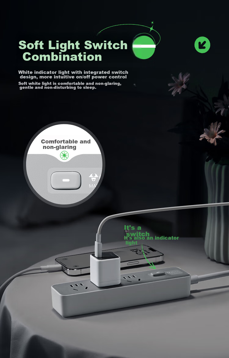 BULL Power Strip / Extension Cord / Power Bar / Multi-Outlet Strip / Surge Protector Z Generation 3 Outlets with Master Switch, 3 Meters Long GN-Z1121J 2