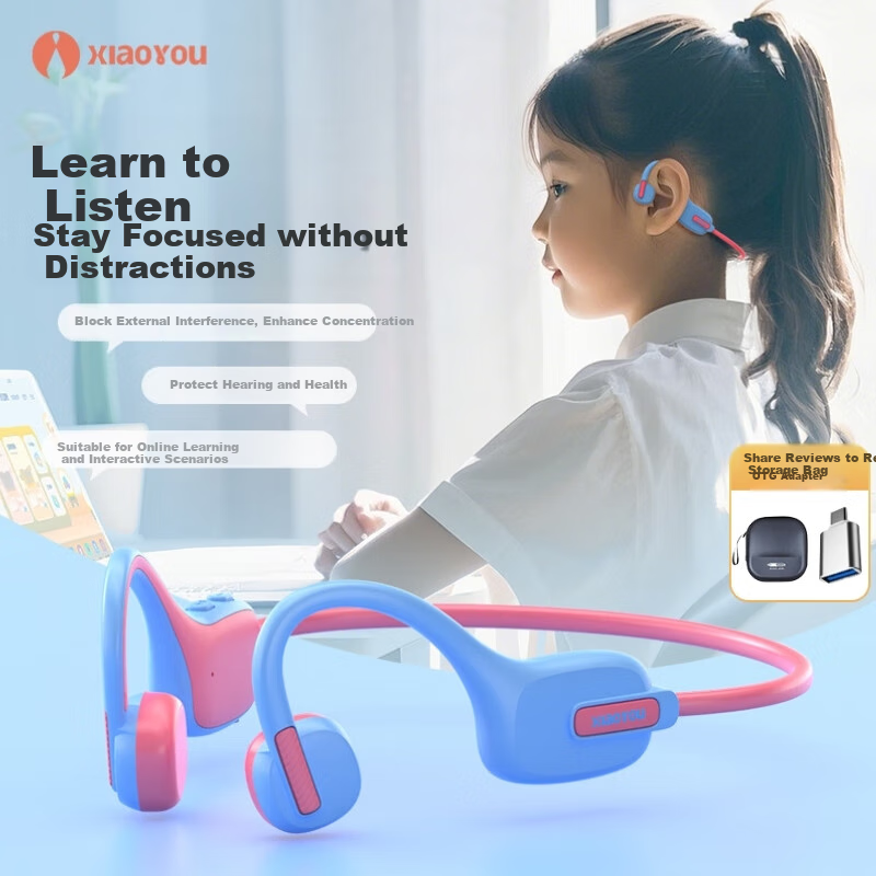 Детские Bluetooth-наушники Xiaoyou Y8, беспроводные, с заушным креплением, не внутриканальные, для онлайн-уроков и обучения студентов