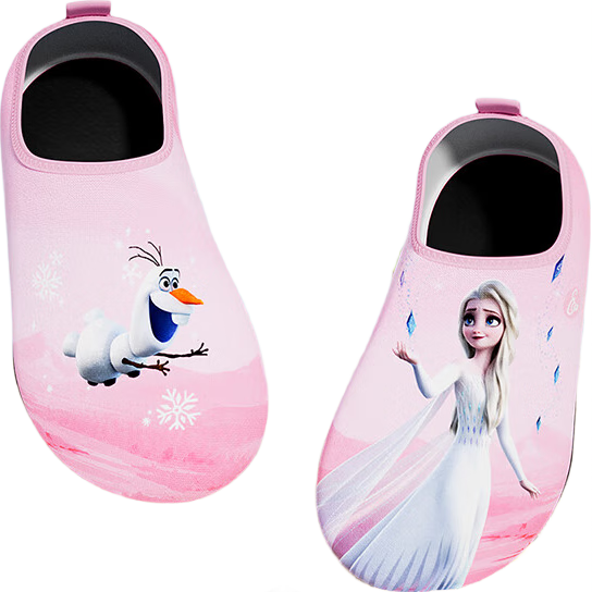Disney Kids Beach Shoes Baby Non-Slip Snorkeling Socks Boys Girls Swimming Water Shoes D95906 Elsa Princess Pink XL