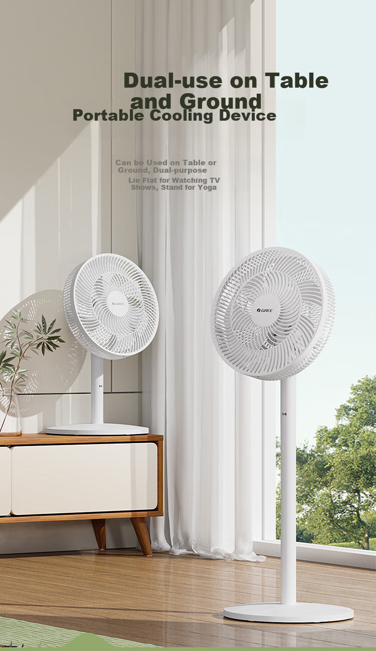 GREE [Remote Control] Seven-Blade Quiet Standing Electric Fan, Home Soft Wind Floor Fan, Desktop Fan, High Air Volume Energy-Saving Dormitory Electric Fan FS-3015Bh7 12