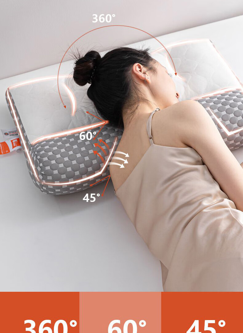 Red Bean Pillow Core Cervical Traction Neck Support Pillow for Sleep Cervical Spondylosis Adult Deep Sleep Pillow 42*65cm Pair 10
