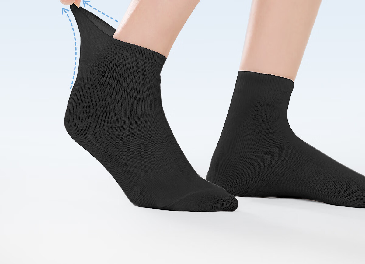 Freego Disposable Socks Unisex Cotton Mid-Calf Travel Business Trip Daily Use Sweat-Absorbent Durable Breathable No-Wash 8 Pairs 4