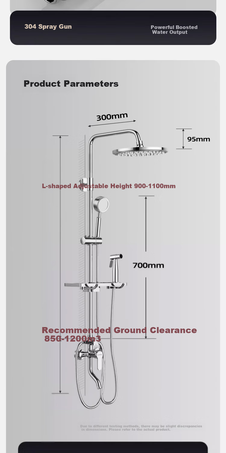 ILeddog [Germany] All-Copper Simple Shower Head Set, Bathroom No-Top Spray Bathtub Shower Head 019 17