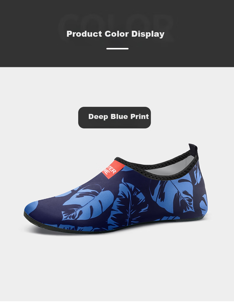 WATERTIME / Shuichuan Quick-Drying Breathable Non-Slip Cut-Resistant Printed Beach Shoes, Seaside Snorkeling Shoes, Stream Tracing And Wading Shoes 5