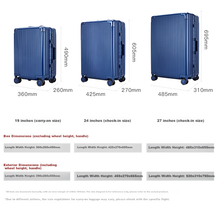 Diplomat Aluminum Frame Suitcase with Corner Guards, Luggage with Dual TSA Locks And Spinner Wheels, Travel Case TC-9184 2