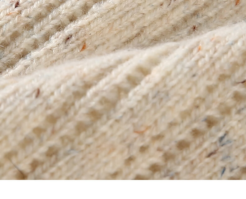 CACUSS Women's Wool Hat, Lightweight Spring And Autumn Knitted Cap, Fashionable Slouchy Hat, Face-Slimming Knitted Beanie for Women, Beige 3