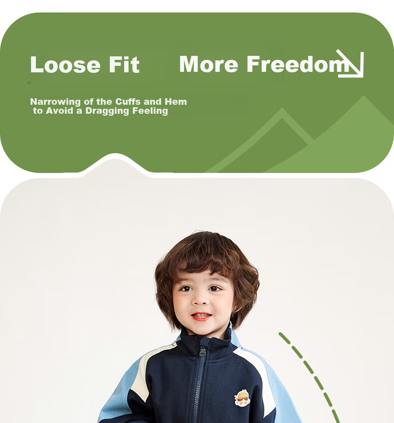 Ciciibear [Level 3 Anti-Pilling] Ciciibear Boys' Sweatshirt Set, Children's Long-Sleeve Autumn Outfit, Baby Outdoor Spring And Autumn Sportswear 8