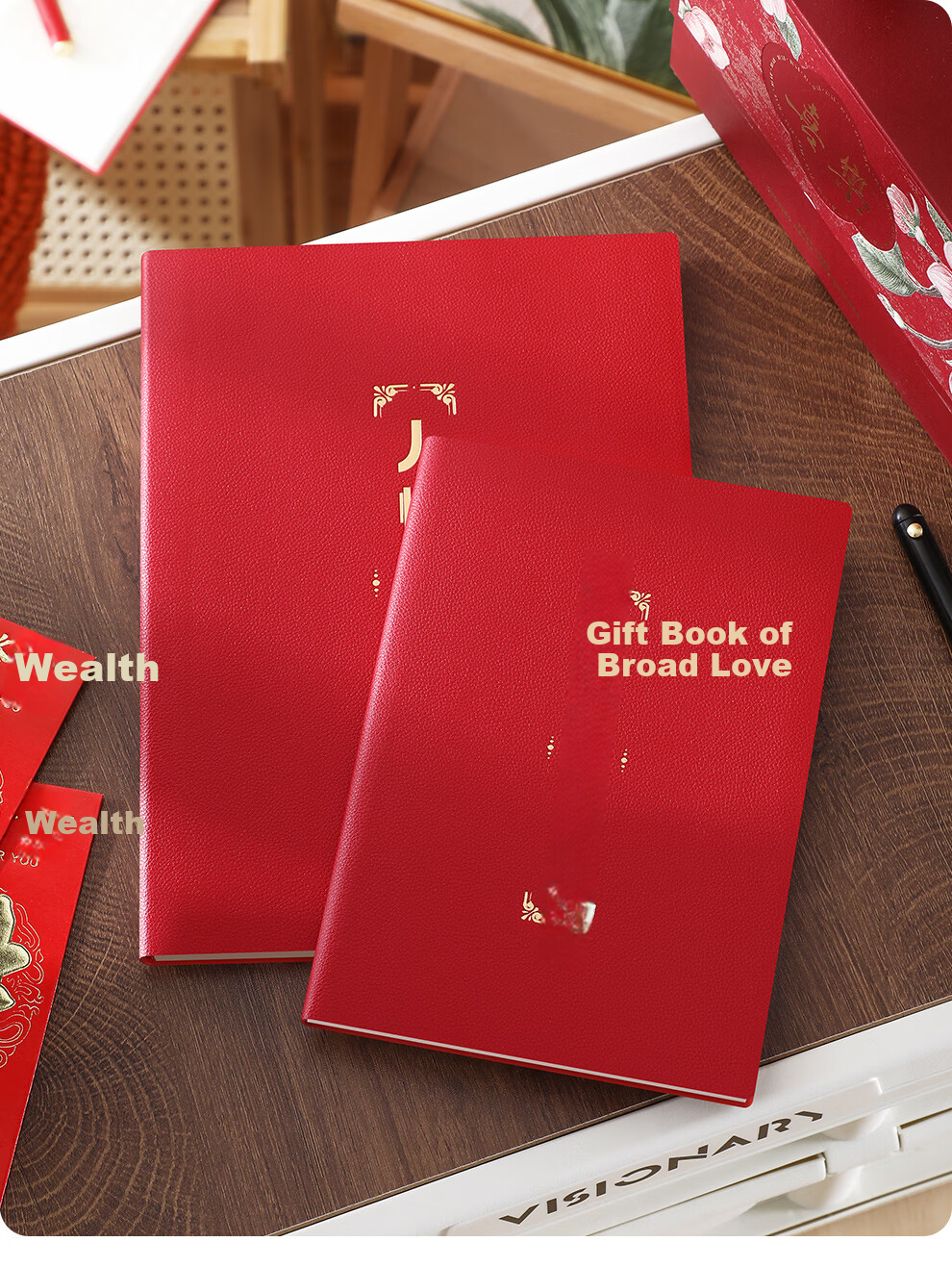 Faramon Wedding Gift Money Accounting Book, Marriage Ceremony Gift Registry, Cash Gift Record Book, Leather Gift Money Registry Book, Guest Gift List Notebook, B5-Personal Gift Money Ledger 10