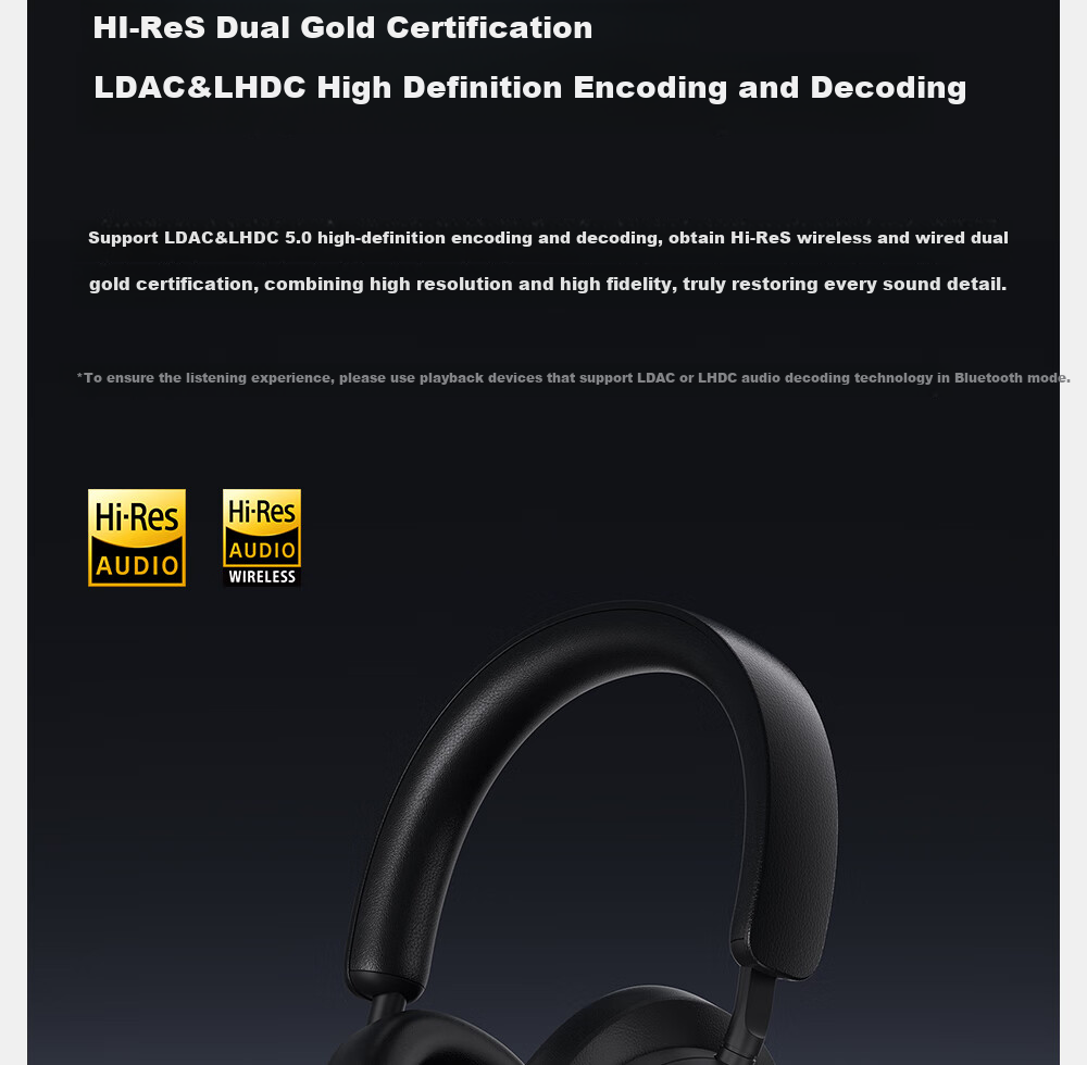 EDIFIER Halo Space Over-Ear Active Noise Cancelling Bluetooth Headphones, Gaming Headset, Wireless Bluetooth, 2.4GHz, High-Definition Microphone, Breakthrough Black, Graduation Gift 13