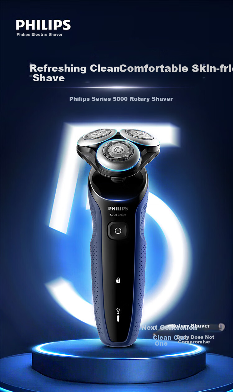 PHILIPS [Mid-Autumn Festival Gift] Self-Operated Electric Shaver, Rotating Guard Series Pro+, SkinIQ Smart Razor, Birthday Gift for Men, Fathers, And Husbands 1