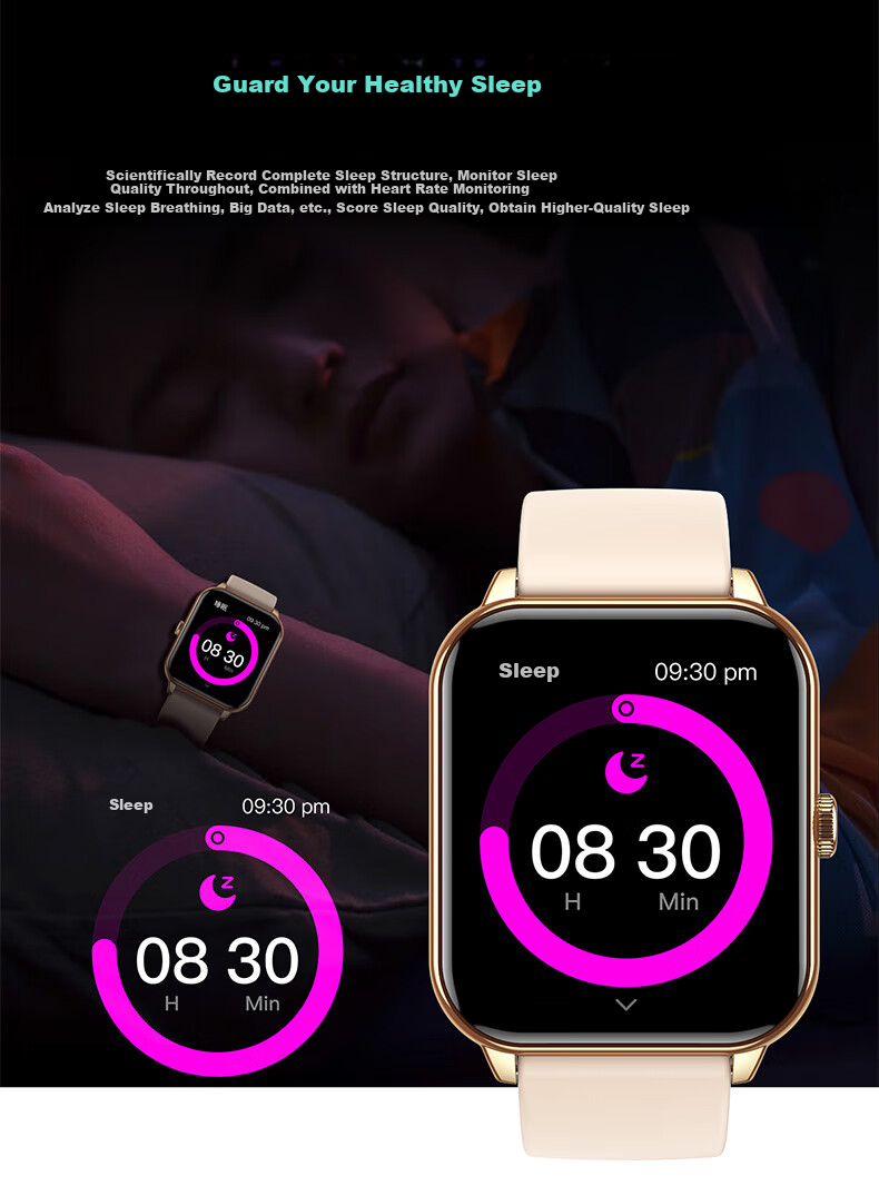 ATQ Smart Watch for Women, Bluetooth Phone Watch, Multifunctional Sports Heart Rate Monitor, New Year's Birthday Valentine's Day Gift for Girlfriend 19