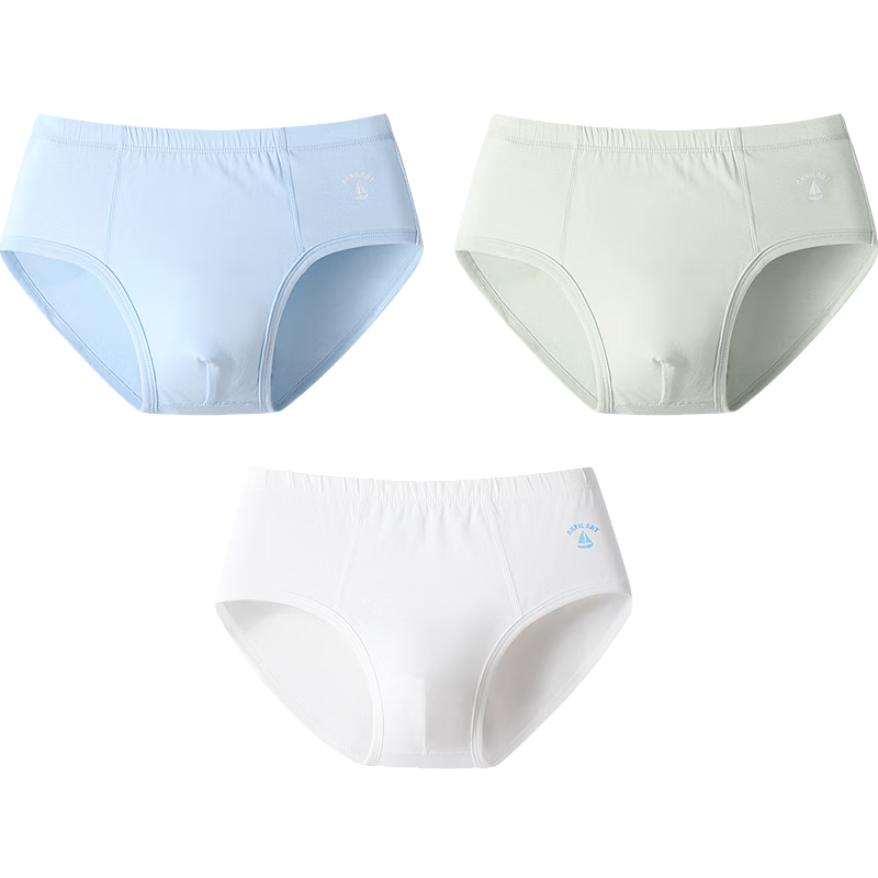 Annil ă3A Antibacterială Boys' Underwear Briefs 3-Pack 2025 Autumn New Elastic Breathable